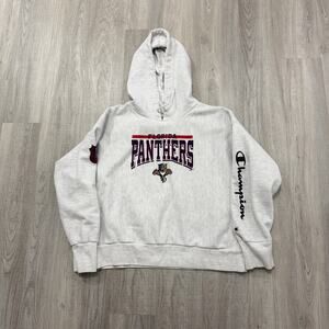 Champion Reverse Weave Florida Panthers Hoodie Size 2XL Boxy Fit NHL Hockey